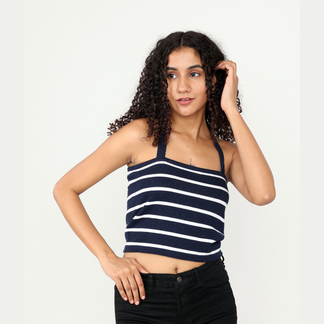 Navy with White Stripes Vest – Exclusive Special Edition