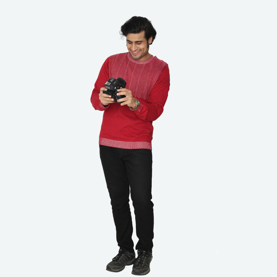 Maroon Structured Special Edition Knitted T-Shirt