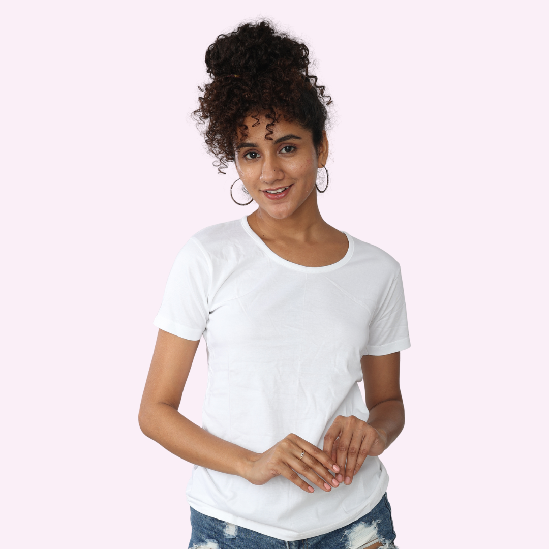 White Plain Top / WOMENS Regular T-Shirts ||   || Limited Edition by PureKinits