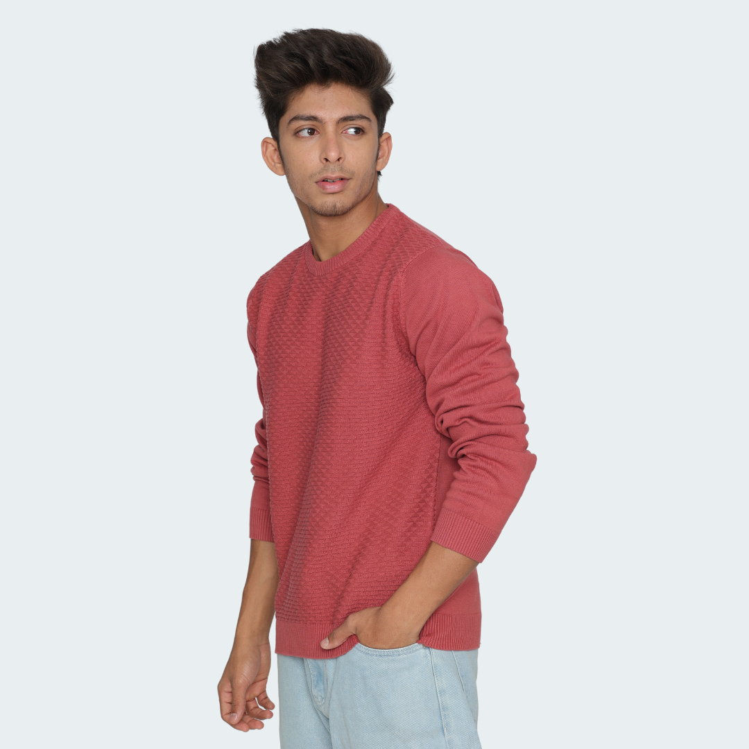 Mens Structured Knitted Special Edition Cotton T shirt