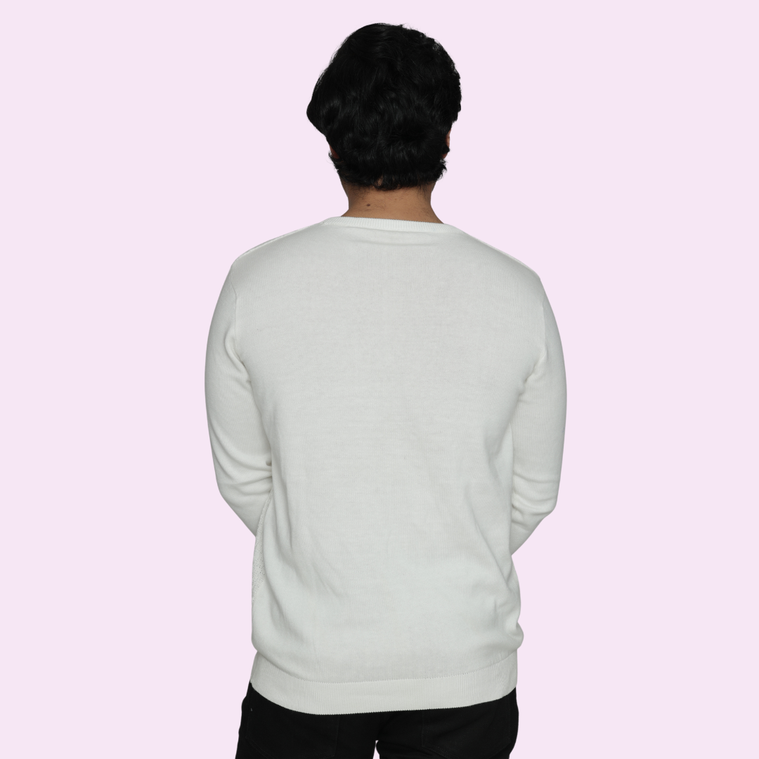 OFF WHITE STRUCTURED COTTON SPECIAL EDITION KNITTED T-SHIRT