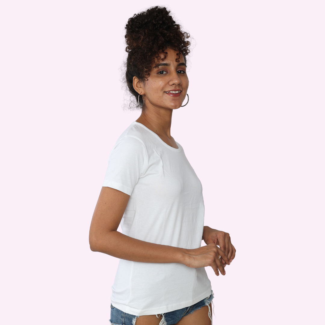 White Plain Top / WOMENS Regular T-Shirts ||   || Limited Edition by PureKinits