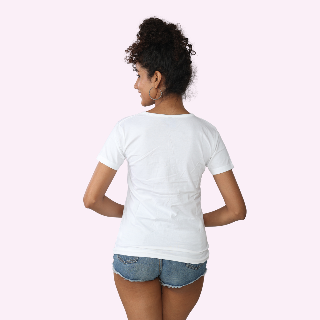 White Plain Top / WOMENS Regular T-Shirts ||   || Limited Edition by PureKinits